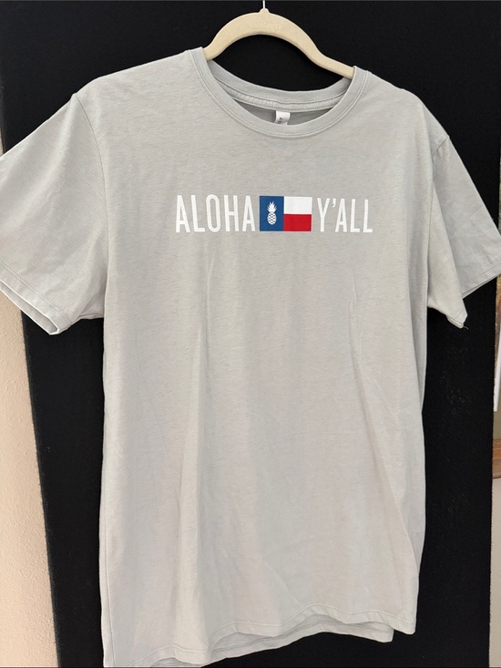 Other - Aloha Y'all Short Sleeve Crewneck T-Shirt - Light Gray